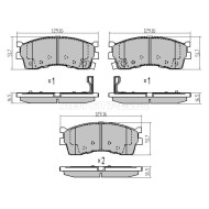 Колодки тормозные перед KIA RIO 00-05 SAT