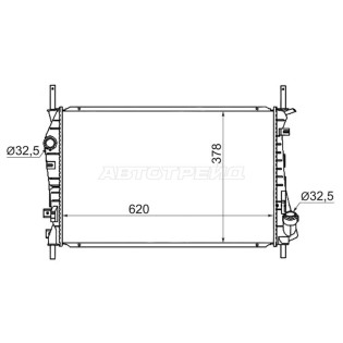 Радиатор FORD MONDEO 2.0D/2.2D 01-06 SAT