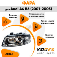 Фара левая Audi A4 B6 (2001-2005) KUZOVIK