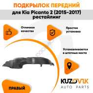 Подкрылок передний правый Kia Picanto 2 (2015-2017) рестайлинг KUZOVIK