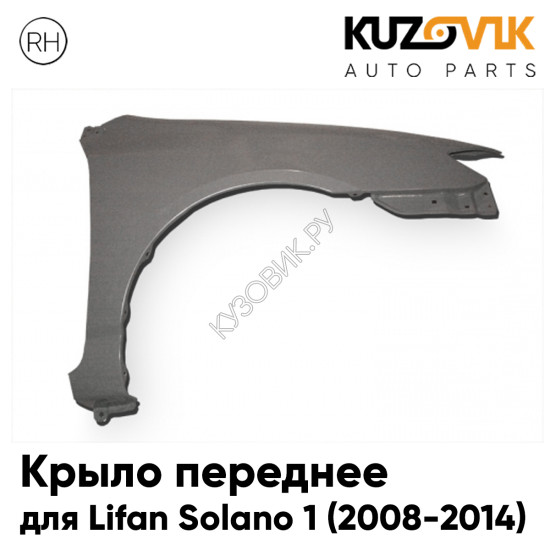 Крыло переднее правое Lifan Solano 1 (2008-2014) KUZOVIK Крыло переднее правое Lifan Solano 1 (2008-2014) KUZOVIK
